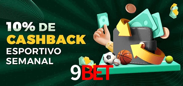 10% de bônus de cashback na 9bet
